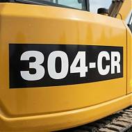 Vinilo adhesivo 304-CR impreso y laminado para maquinaria Caterpillar 09973