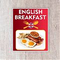  ENGLISH BREAKFAST - Vinilo adhesivo para hostelería - vinilos decorativos bares y restaurantes - Full English breakfast 07753