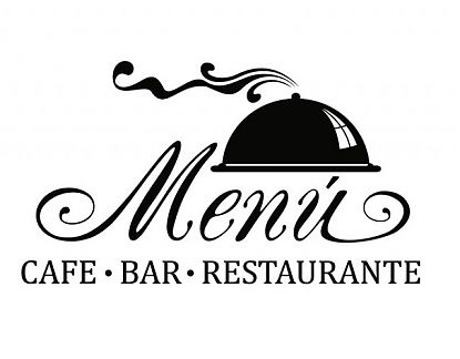  Vinilo Adhesivo Menú - Café - Bar - Restaurante, vinilo ventana restaurante, vinilos decorativos puertas bares y restaurantes, vinilos adhesivo 02699
