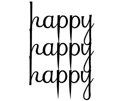  Vinilo Decorativo Happy Happy Happy 01614