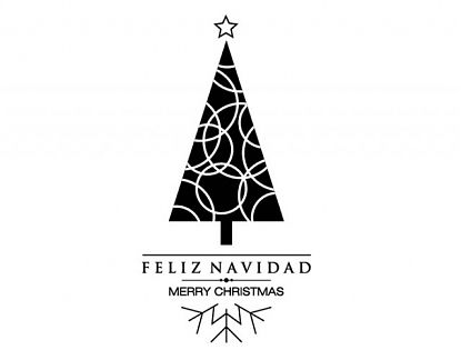  Decoración navideña ABETO DE NAVIDAD - Vinilos, adhesivos, pegatinas de Navidad 07489