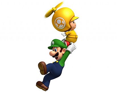  Pegatina troquelada de vinilo Luigi & Toad 02000