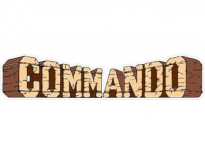  Adhesivo de Vinilo Videojuegos Commando 2 vinilos bartop arcade, vinilos de bartop, vinilos bartop precios 01858