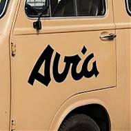 Vinilo de corte Logotipo AVIA - Adhesivo para furgonetas y camiones clásicos AISA 09985