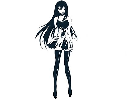 Vinilo Decorativo Anime Girl - vinilos decorativos gamer, vinilos decorativos habitación juvenil, vinilos decorativos juveniles 01566