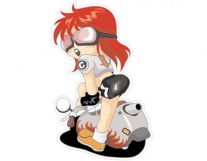  Sticker adhesivo de Vinilo Decorativo Tema Manga 0464
