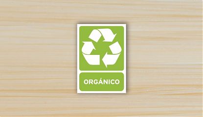  Pegatinas reciclaje orgánico - Adhesivo, etiquetas, vinilos de reciclaje de residuos orgánicos 08112