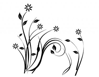  Vinilo Naturaleza Cadencia Floral - vinilos decorativos pequeños, vinilos decorativos para muebles, vinilos decorativos naturaleza 02791