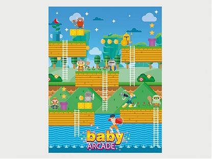  Impresión artes finales para la decoración de una recreativa BARTOP infantil Baby Arade 05265