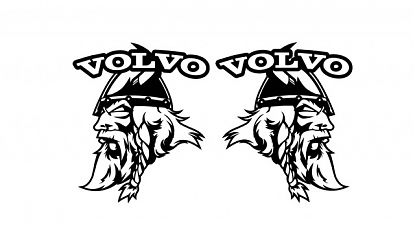  Vinilos adhesivos para decoración de camiones VOLVO - 2 unidades - decoraciones VOLVO 08380