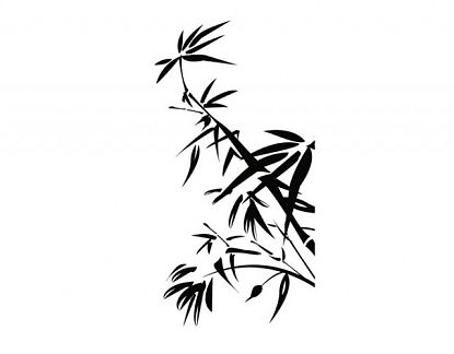  Vinilo decorativo floral Planta de bambú 05911