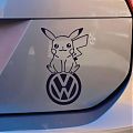  Vinilo adhesivo Volkswagen Pikachu - Pegatinas para personalizar automóviles Wolkswagen  - pegatinas troqueladas Volkswagen 08260
