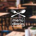  Vinilo adhesivo informativo Menú Diario para bares y restaurantes 06304