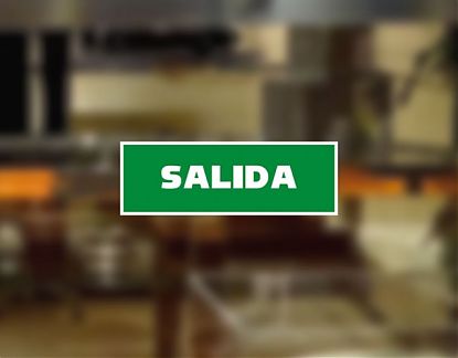  Vinilo adhesivo para la señalización de la SALIDA para todo tipo de negocios y locales 05818