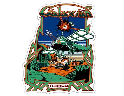  Sticker de vinilo videojuegos clásicos Galaxian Namco Artes Finales vinilos para maquina arcade, vinilos recreativa, vinilos bartop comprar 01657