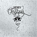  Vinilo decorativo Merry Christmas - Vinilo Para Escaparates Decoración Navidad, Pegatinas de Navidad 07477