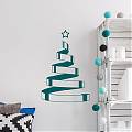  Vinilo decorativo con un árbol navideño minimalista 06186