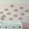  Vinilo infantil con nubes para dormitorios de bebés - vinilos decorativos infantiles para pared 05035