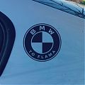  Pegatina logo BMW TO FLAMA en vinilo adhesivo, stickers bmw, Pegatina logo BMW en vinilo adhesivo para coche 08548
