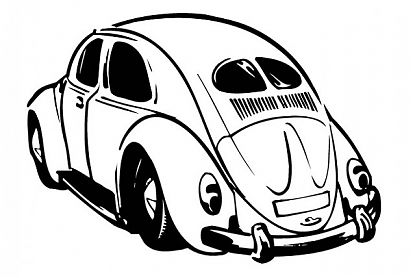  Vinilo Decorativo Volkswagen Escarabajo vinilos coches personalizados, vinilos coche, vinilos decorativos pared coche, vinilos de coches 0150