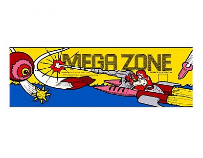  Pegatina impresa en vinilo Videojuegos Clásicos Mega Zone vinilos para recreativa arcade, vinilos videojuegos arcade, vinilos para arcde 02265