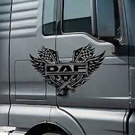 Vinilo DAF con Alas y Herramientas | Pegatina para Cabina de Camión 01005