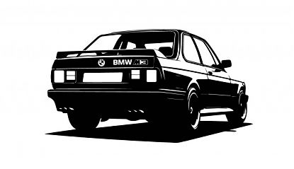  BMW M3 Clásico: Silueta Vinilo, Pasión Infinita 08822