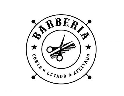  Vinilo adhesivo de corte para barberías y peluquerías Corte, lavado y afeitado 04753