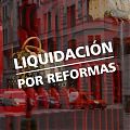  LIQUIDACIÓN POR REFORMAS vinilo adhesivo - Pegatina rebajas liquidación por reformas 08623