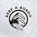  Vinilo Adhesivo BEBÉ A BORDO para Citroën - Vinilo de Corte en Negro, Blanco y Más Colores - Medidas Personalizables, Fabricado en España 07466