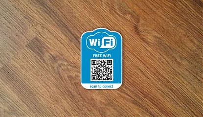  Vinilo adhesivo personalizado: Acceso WiFi rápido y sencillo a través de QR 08710