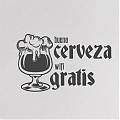  Divertido vinilo bares Buena Cerveza, Wifi gratis 05442