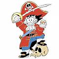  Sticker de Vinilo Bola de Dragón Z Goku Pirata 01632