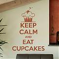  Vinilos Frases y Textos keep calm and eat cupcakes 03260