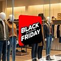  Vinilo adhesivo Black Friday personalizado para escaparates - Pegatina de ofertas hasta 50% configurable para todo tipo de tiendas en España 09962