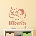  Vinilo infantil con nombre personalizado para decorar la habitación de tu bebé 04970