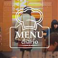  Vinilo Especial Restaurantes - Bares Menú diario vinilos personalizados para bares y restaurantes, vinilo adhesivo bares, vinilos cristal bar 02689
