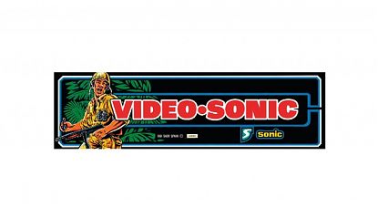  Marquesina Comando para Mueble Videosonic | Vinilo Arcade Adhesivo 010045