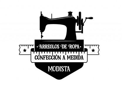  Vinilo decorativo ARREGLOS DE ROPA - CONFECCIÓN A MEDIDA - MODISTA 07822