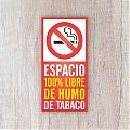  Espacios 100% Libre de Humo de Tabaco - Vinilo adhesivo, carteles, stickers, pegatinas NO FUMAR - PROHIBIDO FUMAR 07855