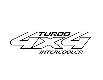  Pegatinas decoración coches Turbo 4x4x intercooler 04221
