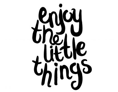  Vinilo decorativos de texto con una frase en inglés enjoy the little things 05159
