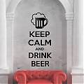  Vinilos Adhesivos Bares keep calm and drink beer 03266