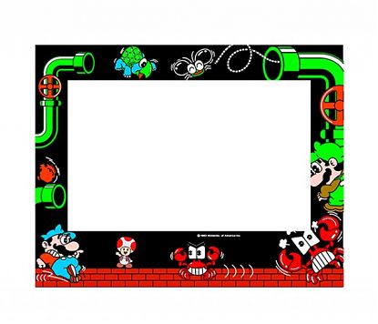  Decoraciones para adornar el monitor de BARTOP con un diseño original del videojuego Mario Bross 05147