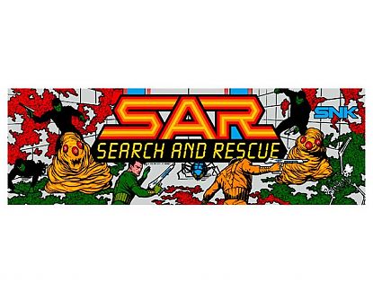  Artes finales videojuegos impresas en vinilo SAR - Search And Rescue, vinilos para recreativa arcade, vinilos videojuegos arcade, BARTOP 03978