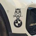  Pegatina Logo BMW en Vinilo de Corte · Para Lateral o Capó · Hecha a Medida · Sin Residuo al Retirar 08268
