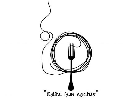  Vinilo Decorativo “Edite iam coctus”  (Comed, ya está cocido)  03217