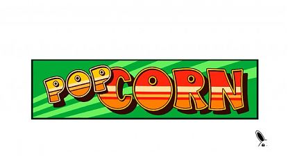  Marquesina Adhesiva Popcorn – Impresión para Máquina Recreativa Arcade (Unidesa CIRSA 1983) 010032