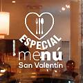  Decoración para bares y restaurantes Menú especial para el Día de San Valentín 04203