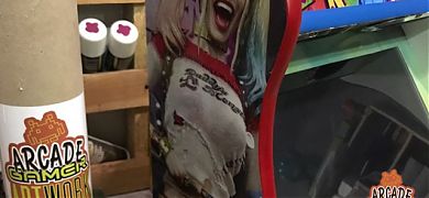 Una espectacular BARTOP con decoraciones de Harley Quinn!